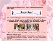 Tablet Screenshot of churchbows.com